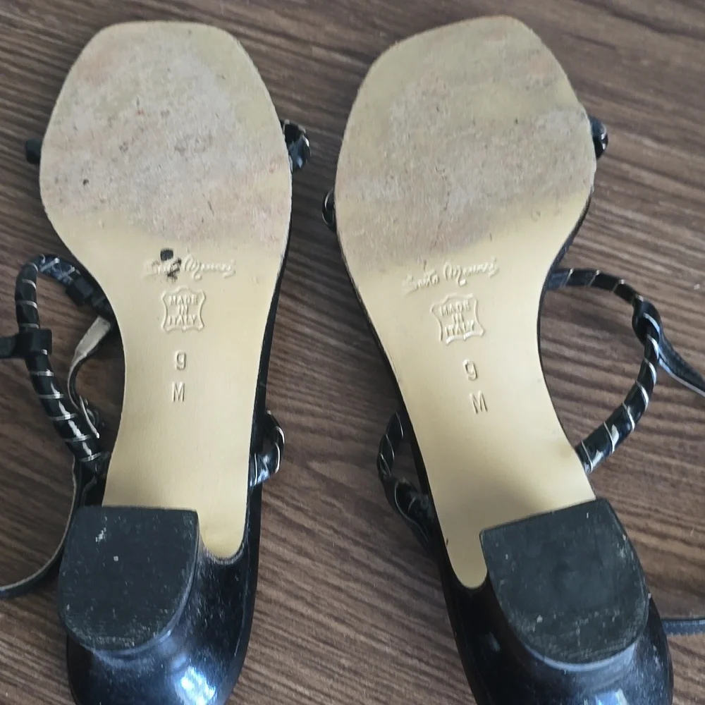 Sesto Meucci‎ Black Strappy Sandals 9